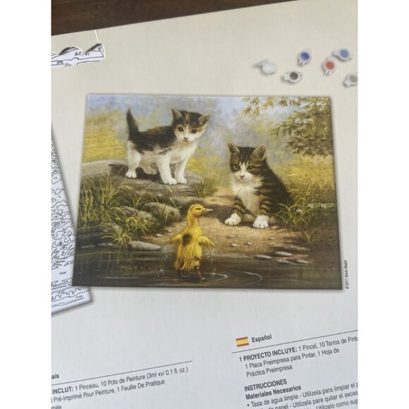 Royal & Langnickel Painting by Numbers Kittens Ducklings Kit PJL33-3T New Sealed - Picture 5 of 5